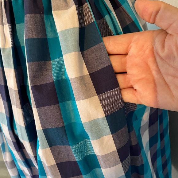 😍 TATYANA PLAID SWING RETRO PINUP PICNIC SUMMER SWING DRESS - Picture 4 of 10